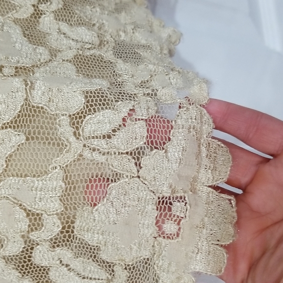 Pursuits Ltd. Lace Overlaid Blouse - Picture 2 of 7